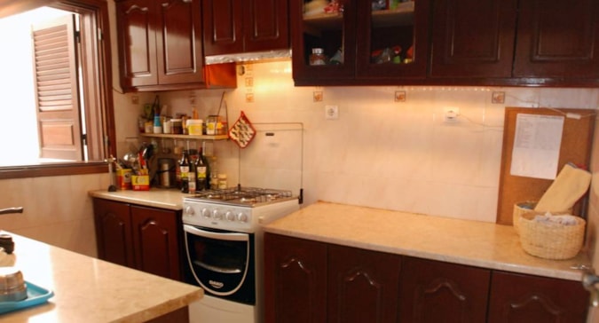 Holiday apartment kitchen